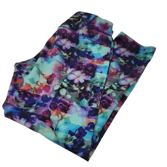 Athleta‎ Capri Compression Leggings Size Small Multicolor - Picture 1 of 5